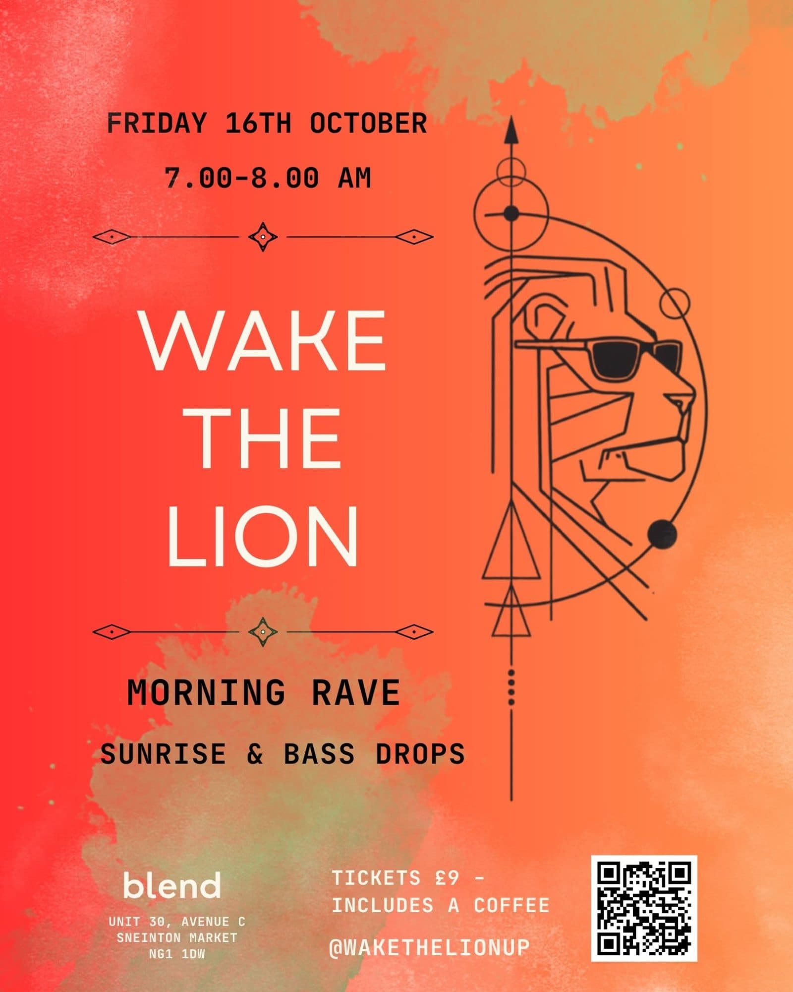 Wake the lion, holistic morning rave