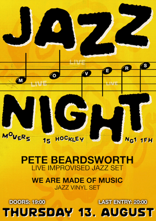 [CANCELLED] Live Jazz Night: Pete Beardsworth & Ameet