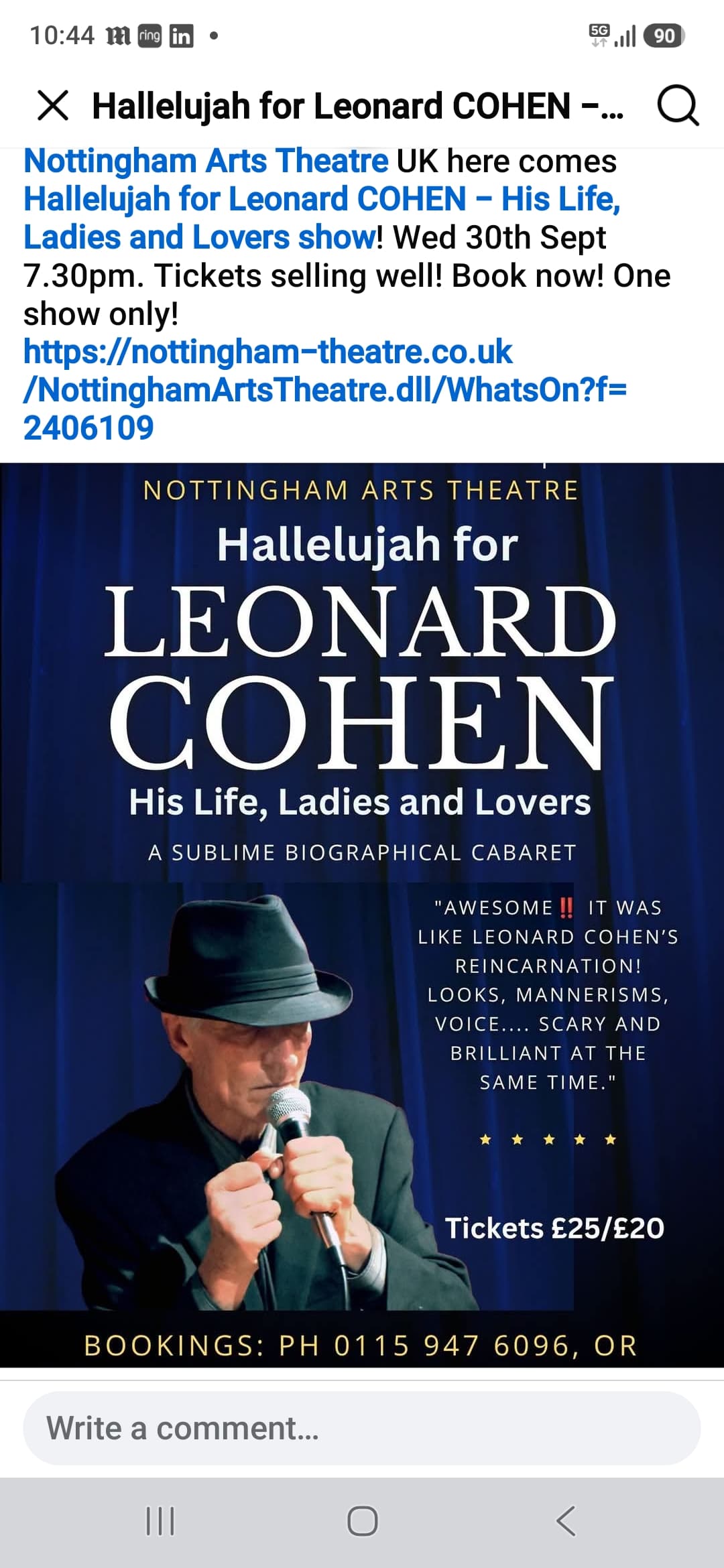 Hallelujah for Leonard Cohen