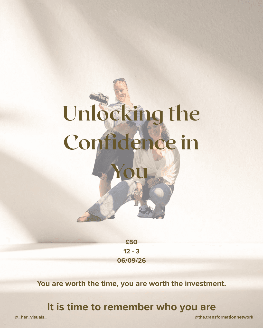 Unlocking the Confidence in You Workshop 