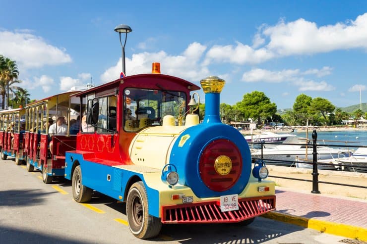 Tourist Train from Es Caná to beautiful beaches