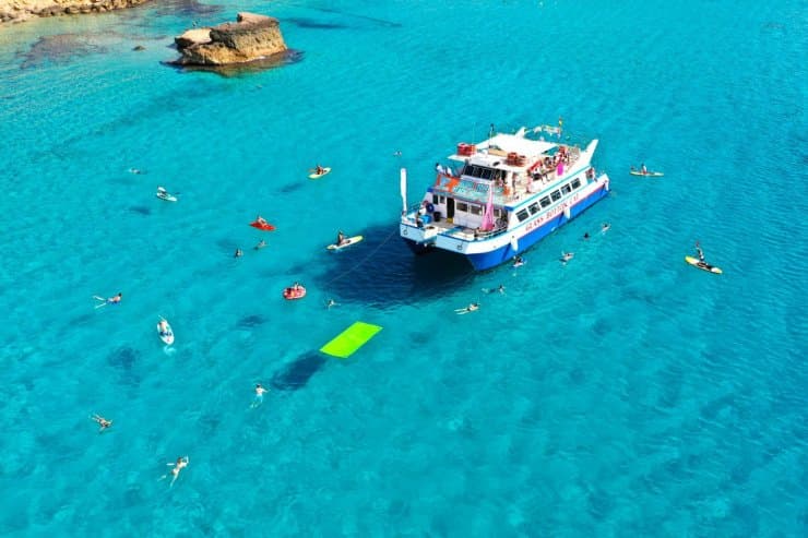 Beach Hop Cruise to Cala Bassa and Cala Conta