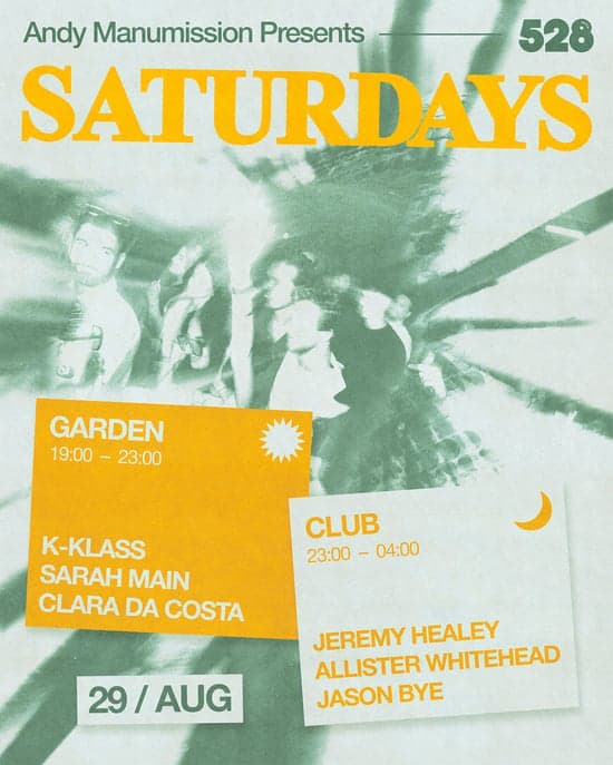 Andy Manumission Presents Saturdays Closing