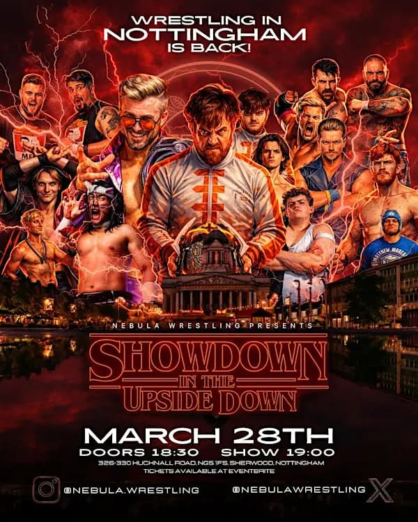 NEBULA Wrestling Presents SHOWDOWN IN THE UPSIDE DOWN!