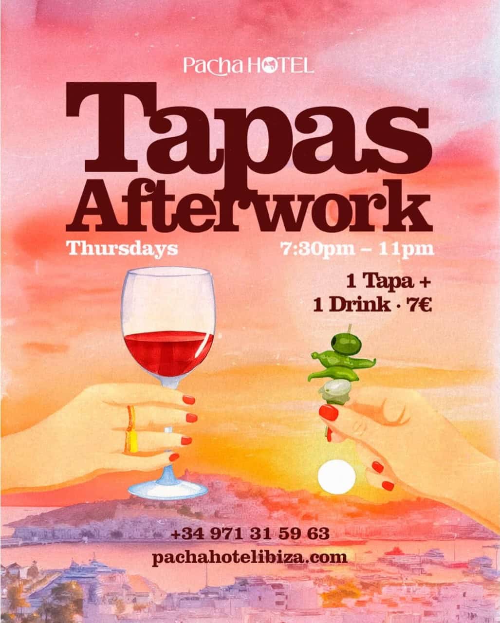 Tapas Afterwork en Pacha Hotel Ibiza