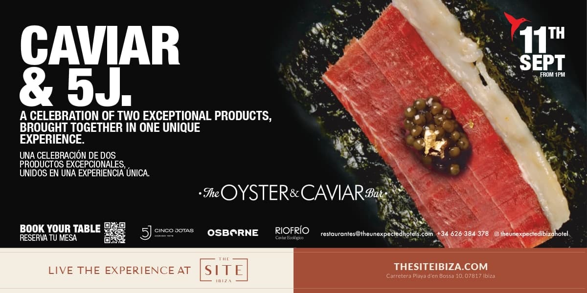 Caviar & 5J Menu At The Oyster & Caviar Bar
