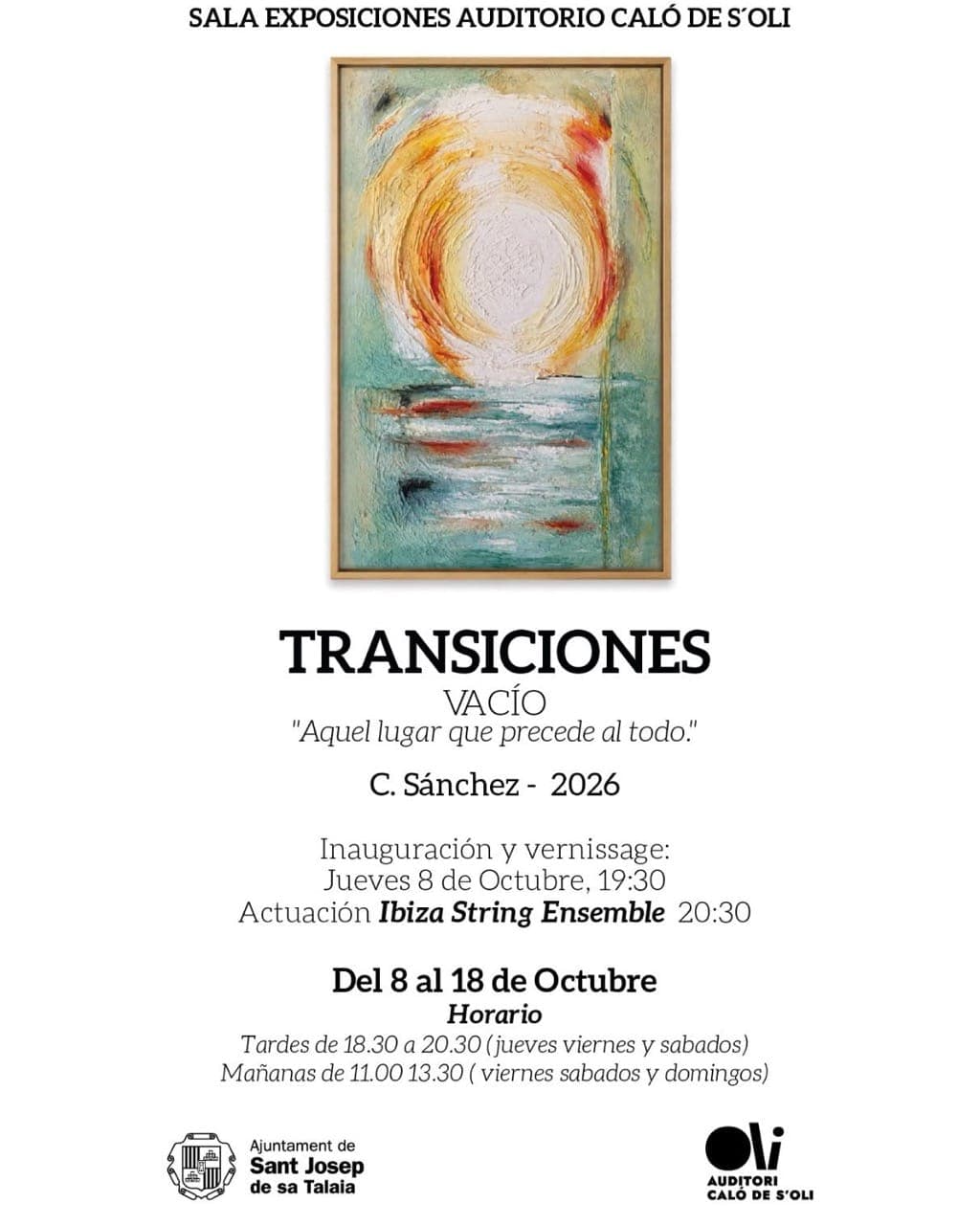 Transiciones. Vacío, Pinturas de César Sánchez