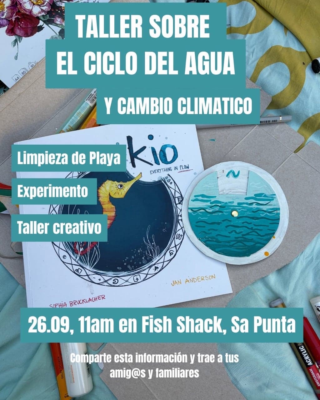 Beach Cleanup and Creative Workshop With Creatives for the Planet